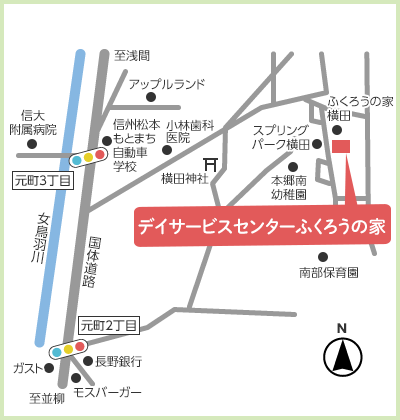 デイサービスセンターふくろうの家　地図