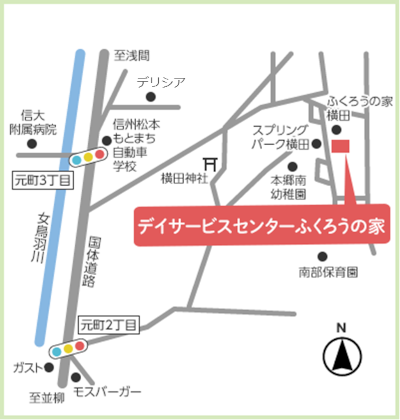デイサービスセンターふくろうの家　地図