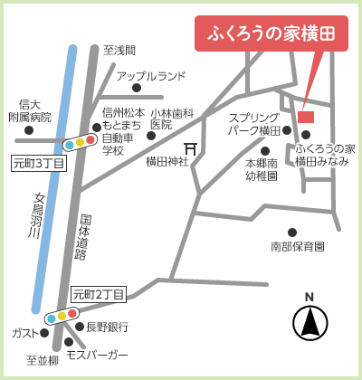 ふくろうの家 横田　地図